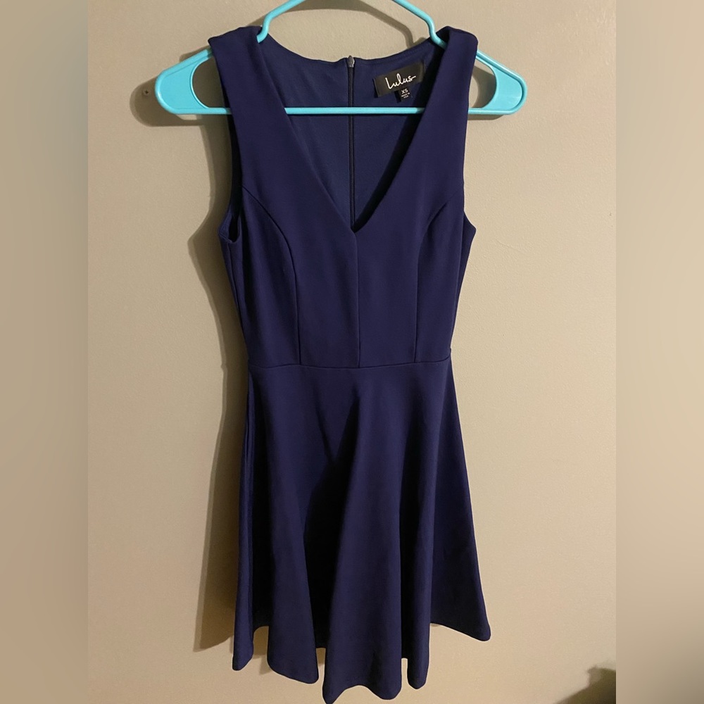 Lulus navy blue dress